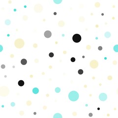 Light Blue, Green vector seamless texture with disks.