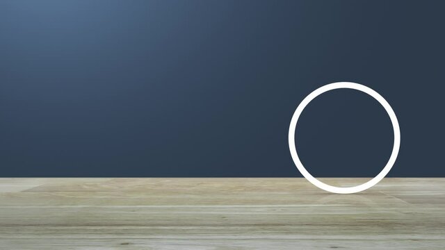 cctv camera flat icon on wooden table over light blue gradient background, Business security and safety online concept