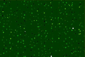 Light Green vector backdrop with lines, circles, rhombus.