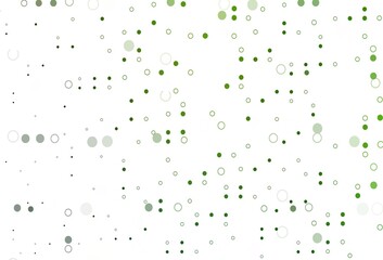 Light Green vector template with circles.
