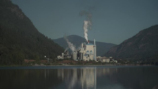 Pulp Mill on the Edge of a River