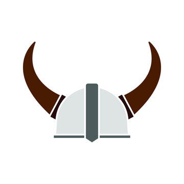 viking hat vector. viking helmet icon. icon vector illustration