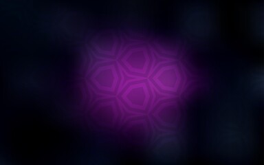 Dark Pink vector pattern with colorful hexagons.