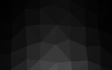 Dark Black vector low poly layout.