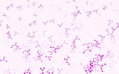 Light Purple, Pink vector backdrop with artificial intelligence data.