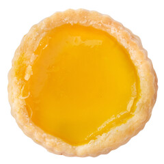 isolated hong kong egg tarts