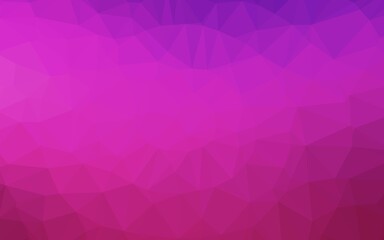 Obraz premium Light Pink vector triangle mosaic template.