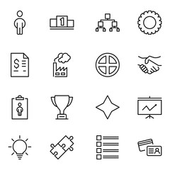 Business icon set