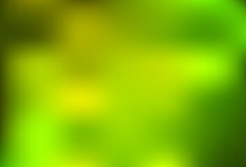 Fototapeta na wymiar Light Green, Yellow vector blurred shine abstract texture.