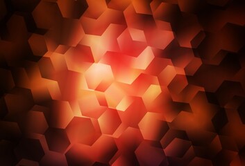 Dark Red vector polygonal template.