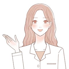 スキンケア 女性 薬剤師 案内する