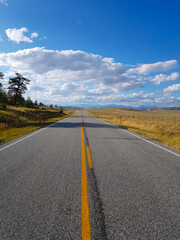 Sunny autumn day in the mountains