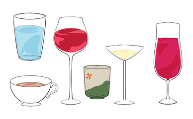 飲み物のイラスト素材