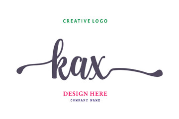 KAX lettering logo is simple, easy to understand and authoritative