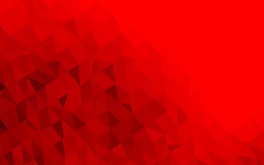 Fototapeta premium Light Red vector triangle mosaic template.