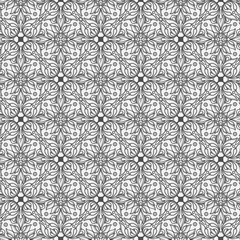 Ceramic tiles seamless monochrome pattern