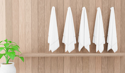 white towels