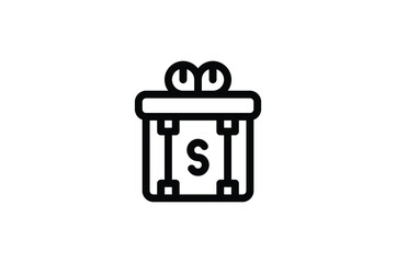 Auction Outline Icon - Item Box