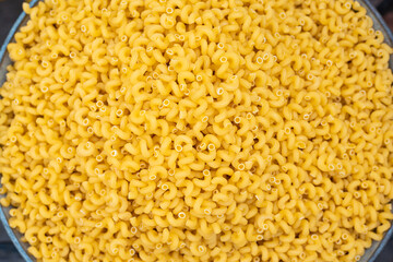 macaroni pasta in large quantity