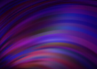 Fototapeta premium Dark Purple vector template with bubble shapes.