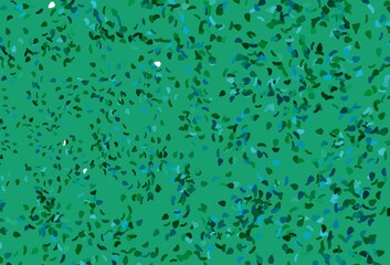Light Blue, Green vector backdrop with abstract shapes.