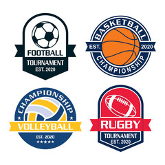Fototapeta premium A Set Of Tournament Vector , A Set Of Sport Logo