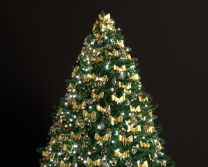 Christmas tree with toys 3d rendering