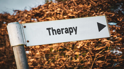 Street Sign to Therapy