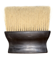 Bristle brush. Abstract background. pile and brush on white background