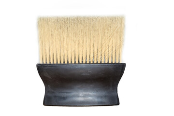 Bristle brush. Abstract background. pile and brush on white background