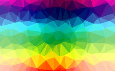 Light Multicolor, Rainbow vector polygonal template.