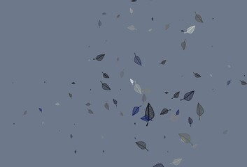 Light Black vector doodle background.