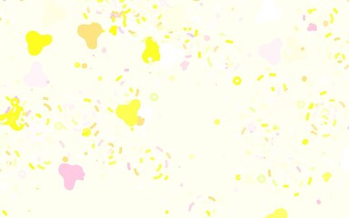 Light Green, Red vector pattern with random forms.