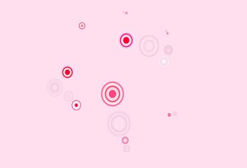 Light Red vector layout with circle shapes.