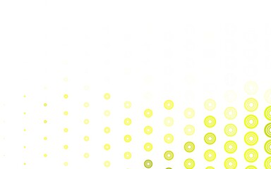 Light Green, Yellow vector backdrop with dots.