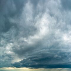 Fantastic dark thunderclouds