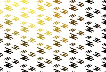 Light Yellow, Orange vector template with repeated sticks.