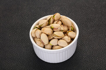 Pistachio nuts heap
