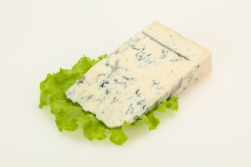 Italian traditional gorgonzola cheese isolated