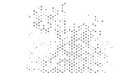 Light Silver, Gray vector layout with bright stars.