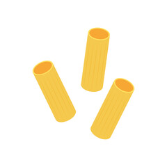 Pasta noodles vector. Pasta noodles on white background. 