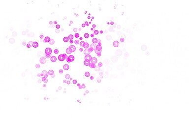 Light Pink vector texture with disks.