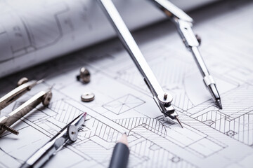 Compass and several drawing tools available in the drawings