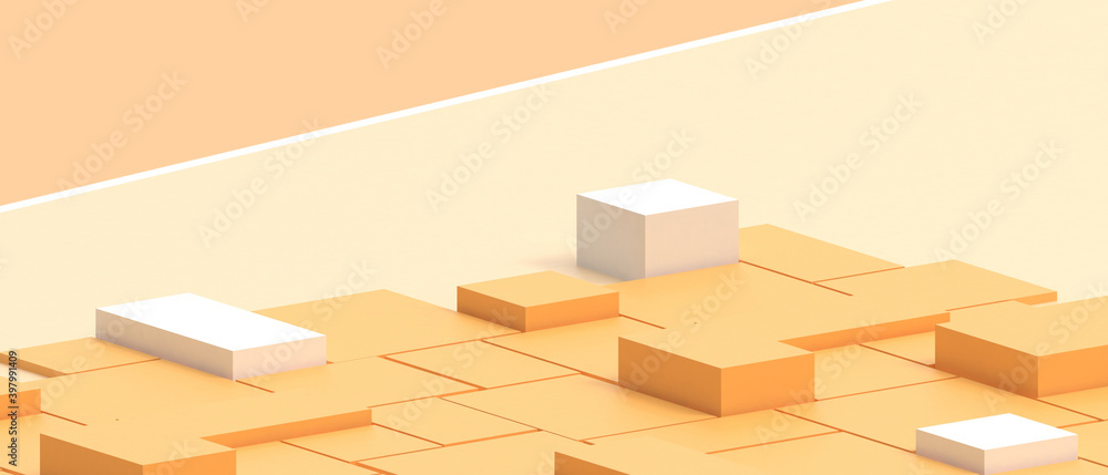 Poster abstract background rectangle geometry shapes and business concept simple modern on yellow backgroun
