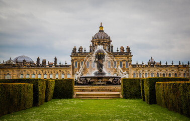 Fototapeta premium Exterior view of Castle Howard in Yorkshire, United Kingdom