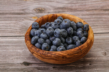 Ripe sweet tasty blueberries heap