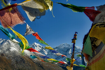 Gebetsfahnen in Nepal