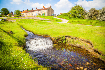 Hutton-le-Hole a small village in North York Moors National Park,  Yorkshire,  United Kingdom