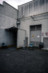 Fototapeta na wymiar old abandoned warehouse