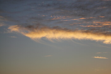 Fototapeta na wymiar Colourful sky after sunset in Western Australia